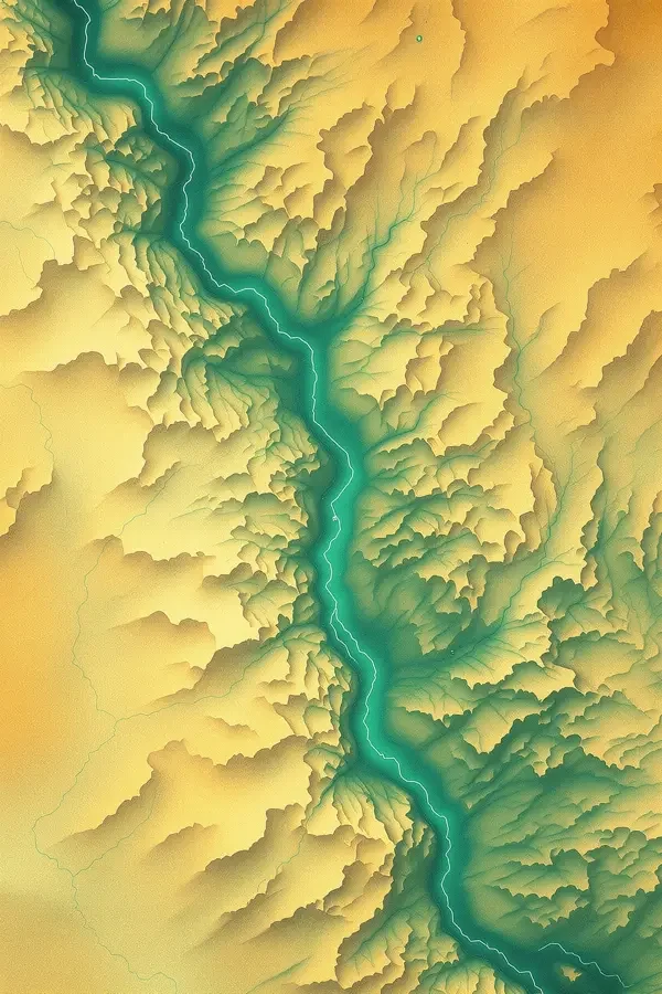 流域地理图鉴海报