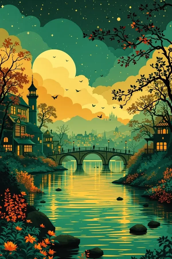 古镇夜曲海报