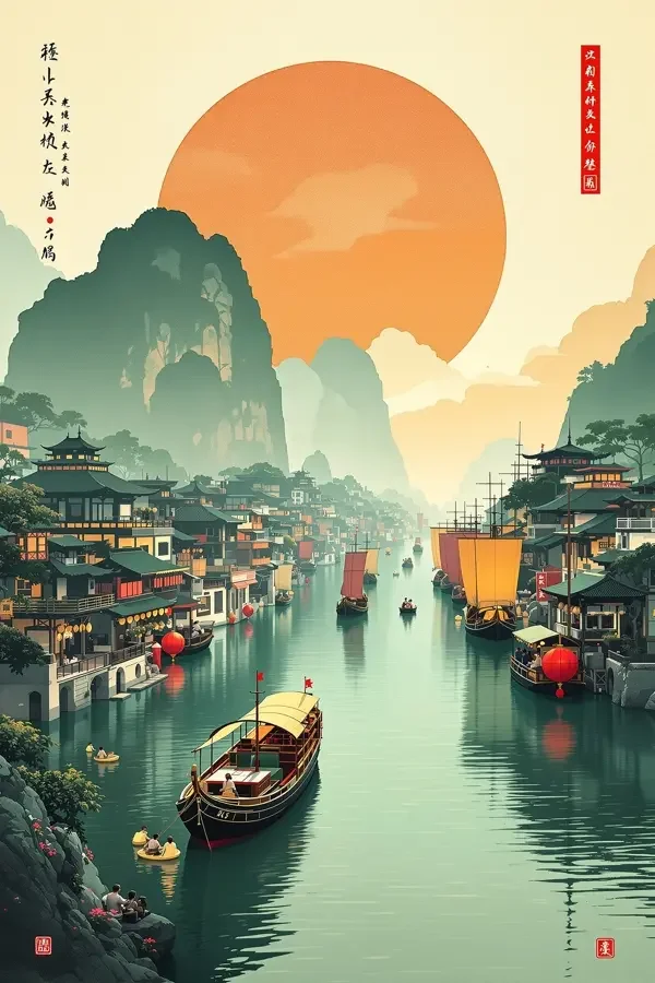 隋唐运河海报