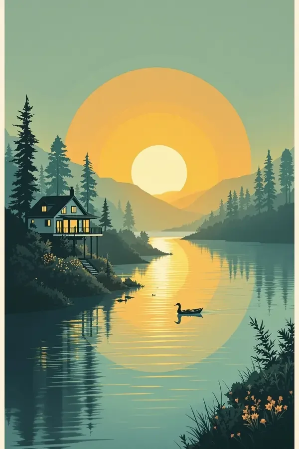 住在江边海报