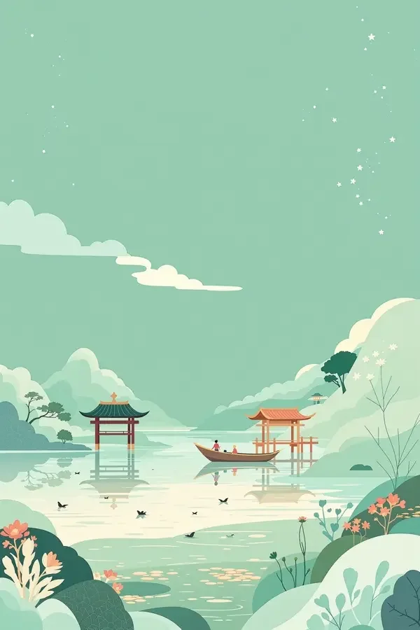水乡儿童教育海报