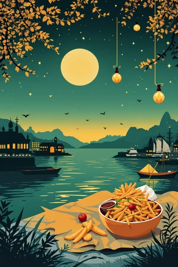 港边夜宵海报