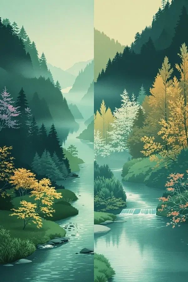 江河四季海报