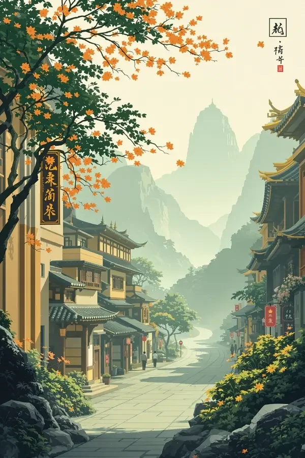 古镇保护讲座海报