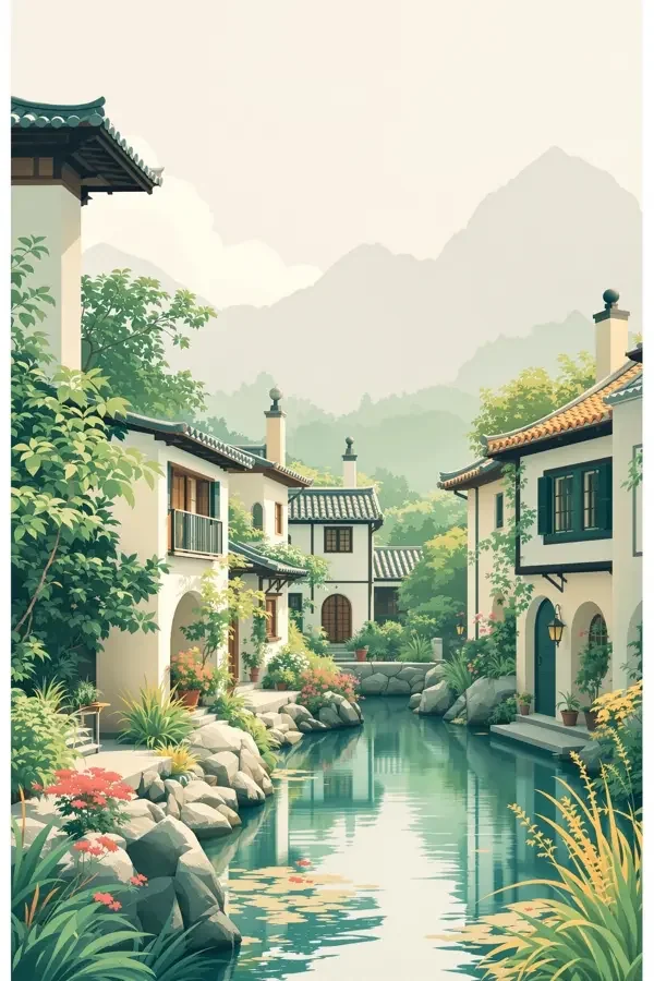 水上院子海报