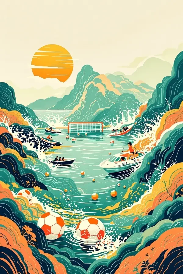 水运球赛海报