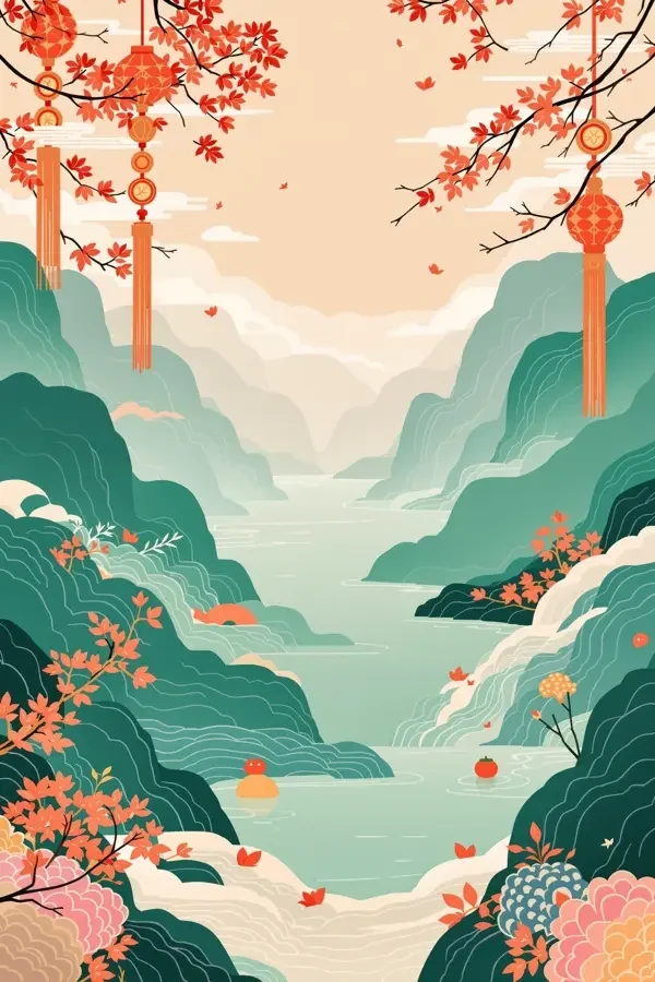 给河流放假海报