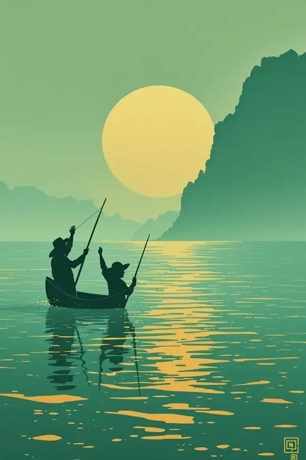 渔歌晚唱海报