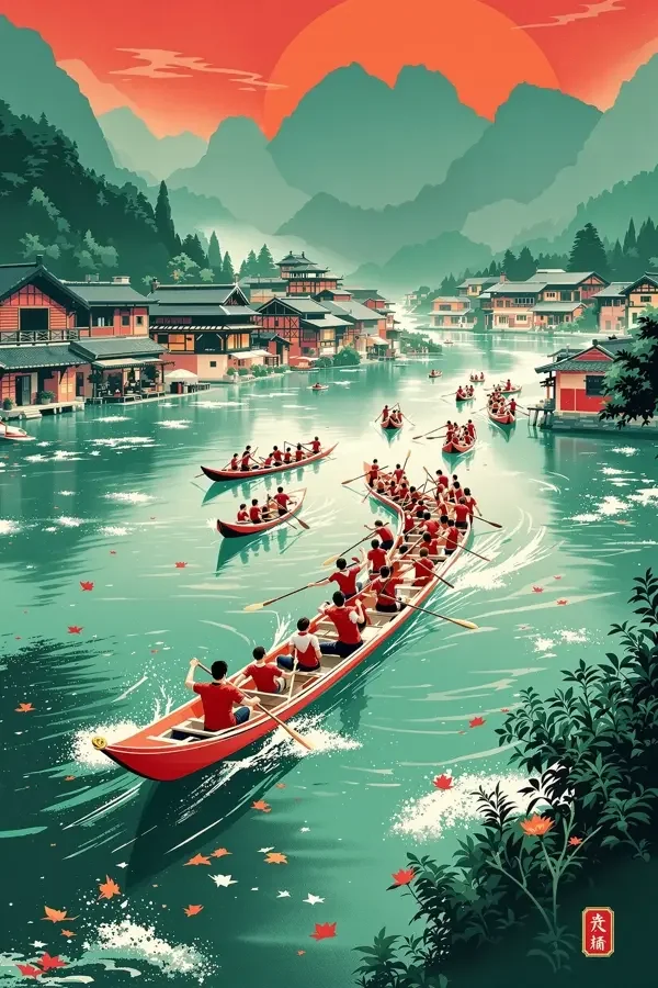 水乡龙舟总决赛海报
