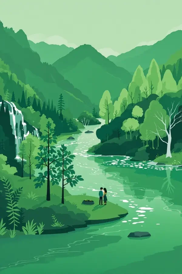 绿水青山海报