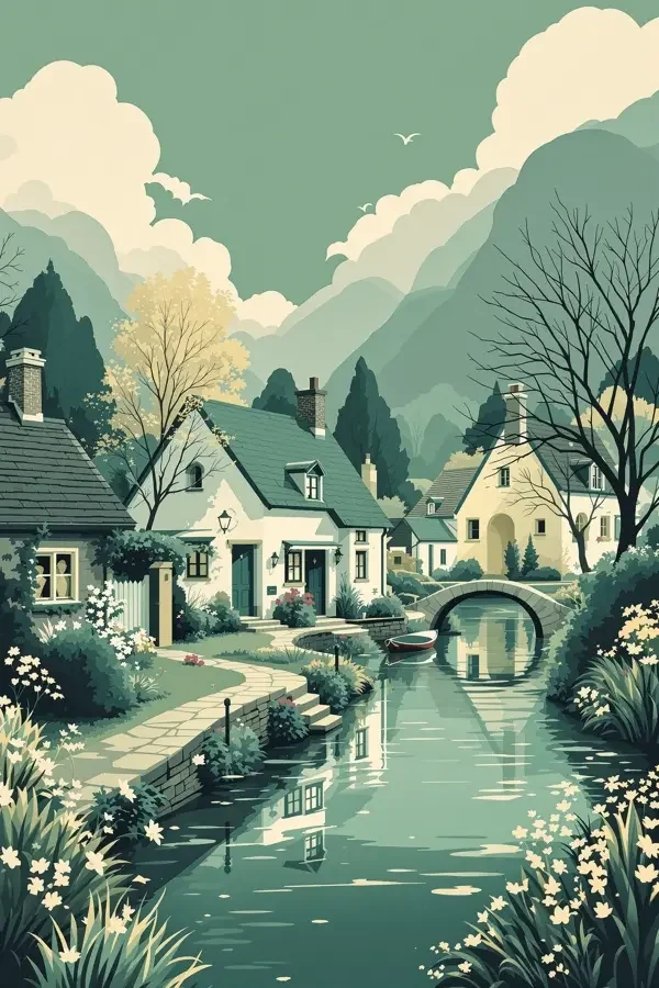 水乡小屋海报