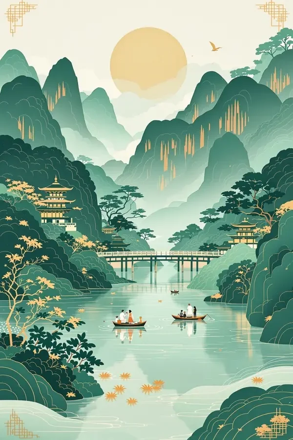 水乡非遗传承海报