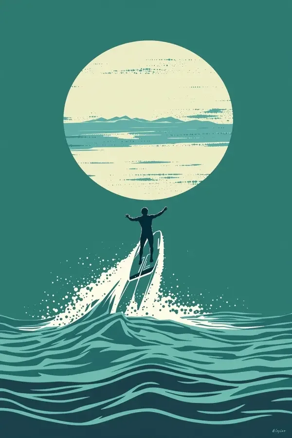 水翼冲浪海报