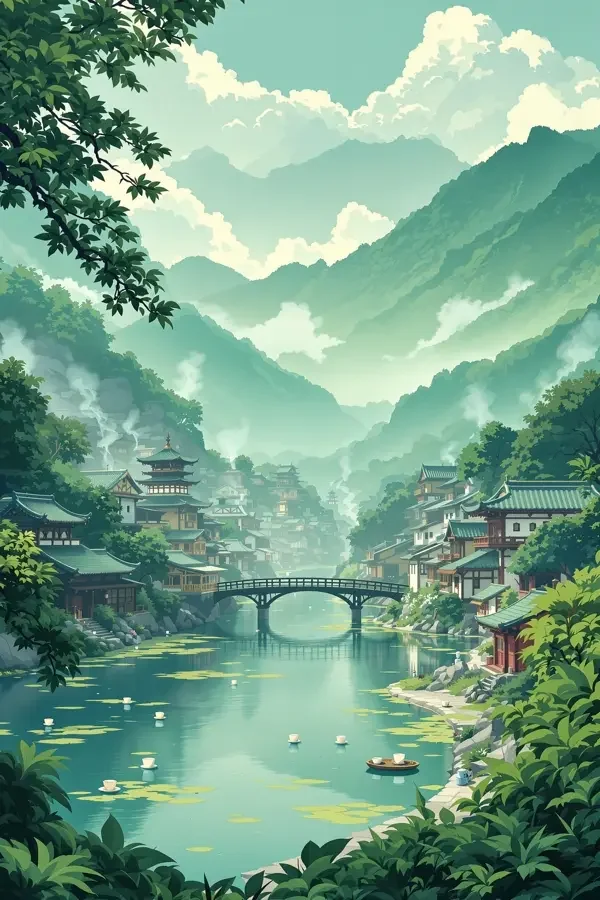 茶香小镇海报